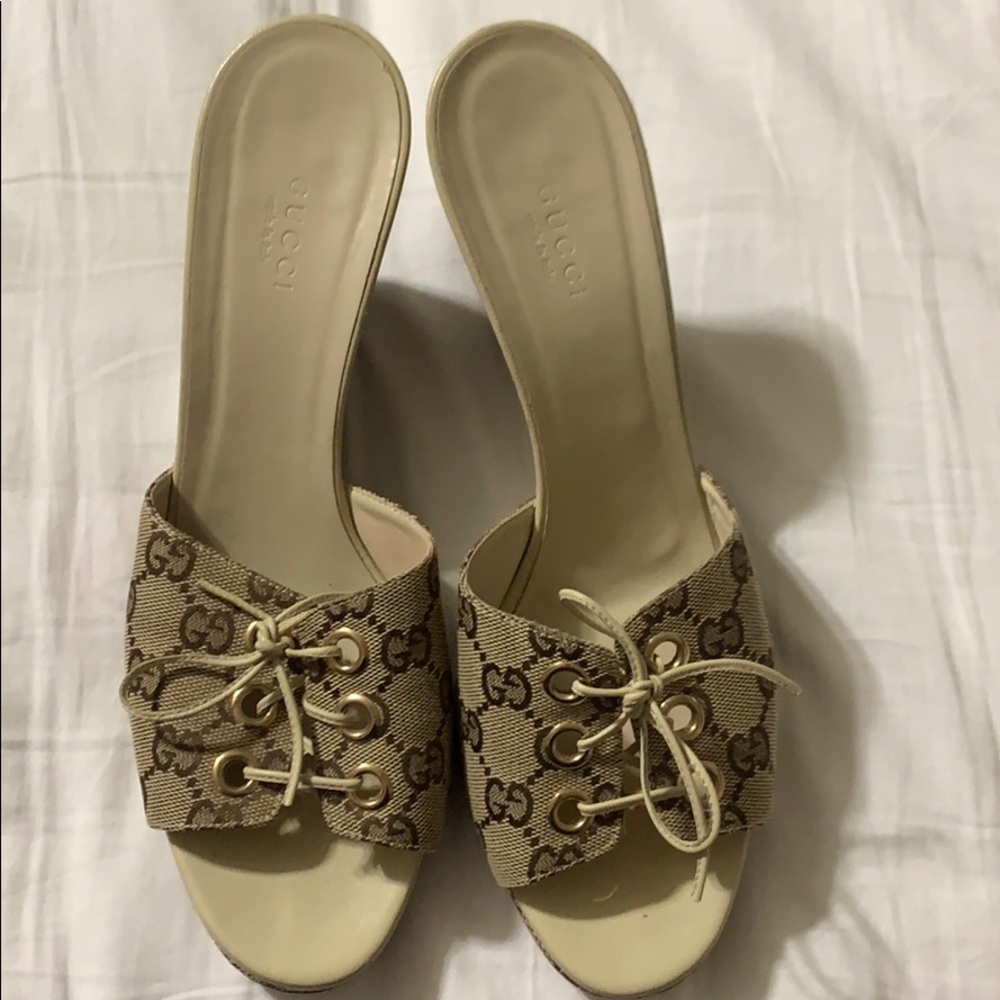 Gucci wedge sandals